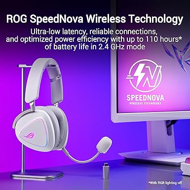 ROG Delta II Moonlight White Gaming Headphones