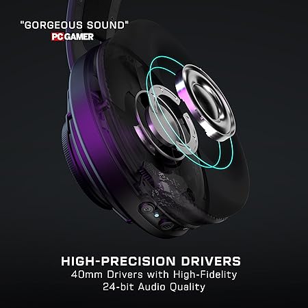Turtle Beach Atlas Air Wireless Open Back PC Gaming Headset - PC, PS5, PS4, Mobile - 24-bit High-Fidelity Audio, Broadcast Grade Mic, Bluetooth, Floating Earcup, Memory Foam Cushions, 50-Hr Battery