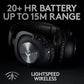 Logitech G PRO X Wireless LIGHTSPEED Gaming Headset with Blue VO!CE Mic Filter Tech, 50 mm PRO-G Drivers, and DTS Headphone:X 2.0 Surround Sound, 20+ Hour Battery Life - Black