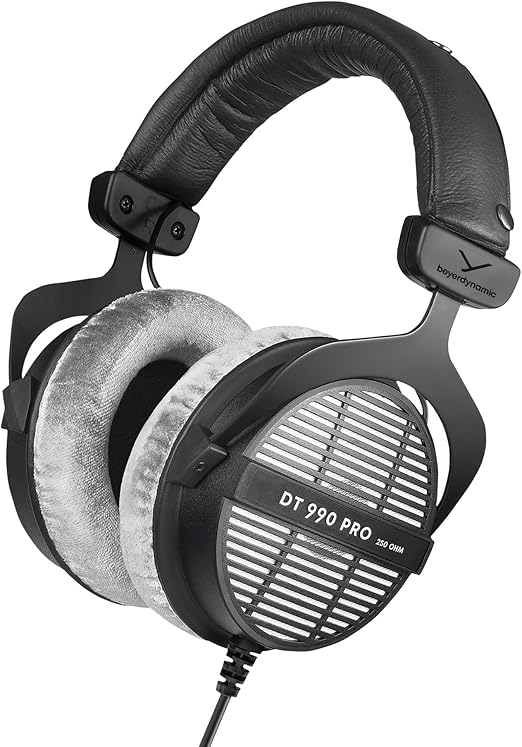 beyerdynamic DT 990 Pro 250 ohm Over-Ear Studio Headphones For Mixing, Mastering, and Editing