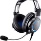 Audio-Technica ATH-G1 Premium Gaming Headset for PS5&Xbox Series X, Laptops, and PCs, with 3.5 mm Wired Connection, Detachable Mic, Black