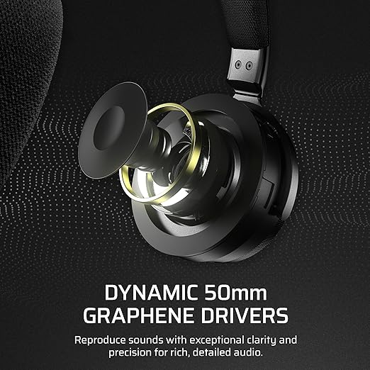 Corsair Virtuoso MAX Wireless Gaming Headset – Dolby Atmos, Active Noise Cancelling, Sonarworks SoundID, Simultaneous 2.4GHz Wireless & Bluetooth, 50mm Graphene Drivers, PC, Mac, PS5/PS4 – Carbon